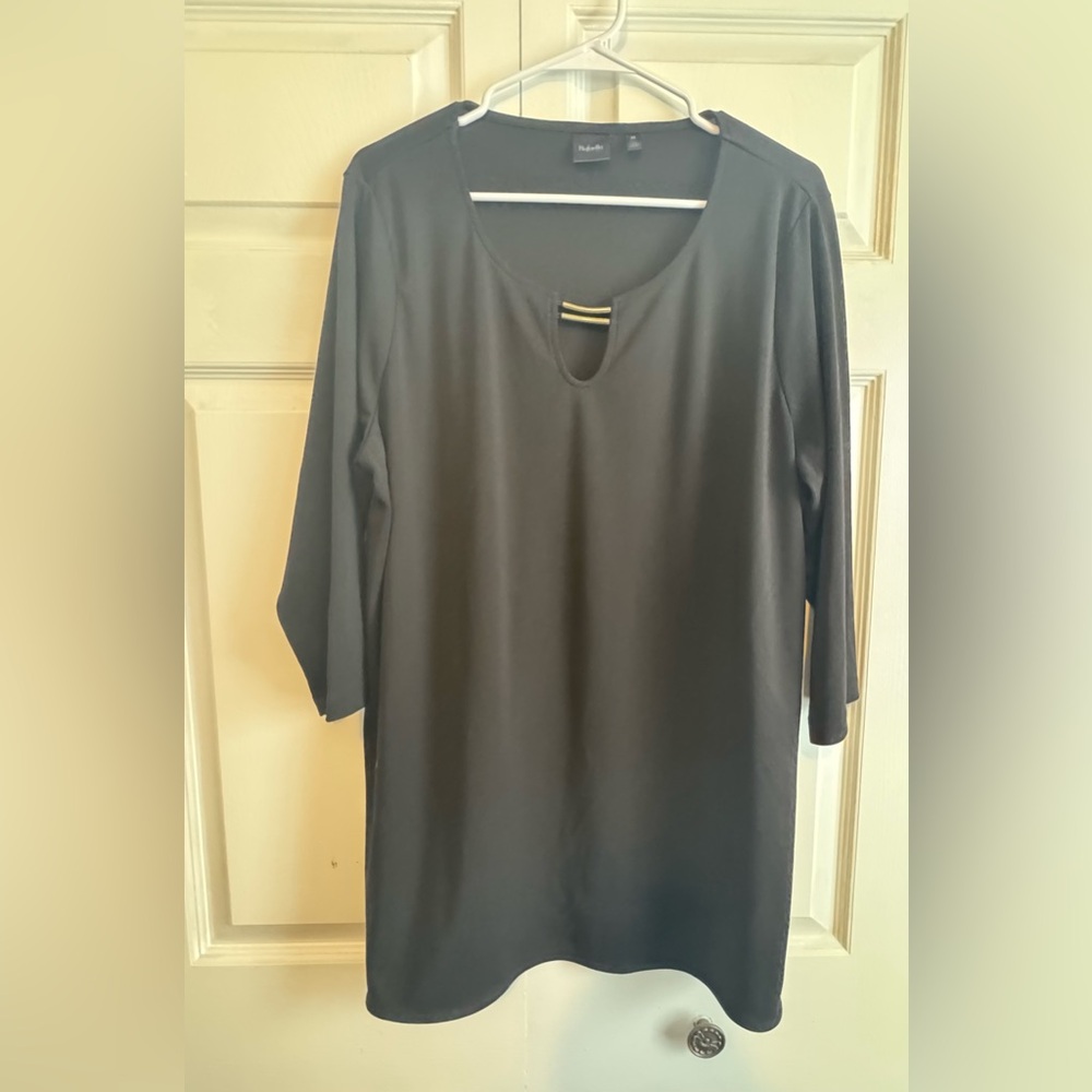 Rafaella Black Tunic Top
